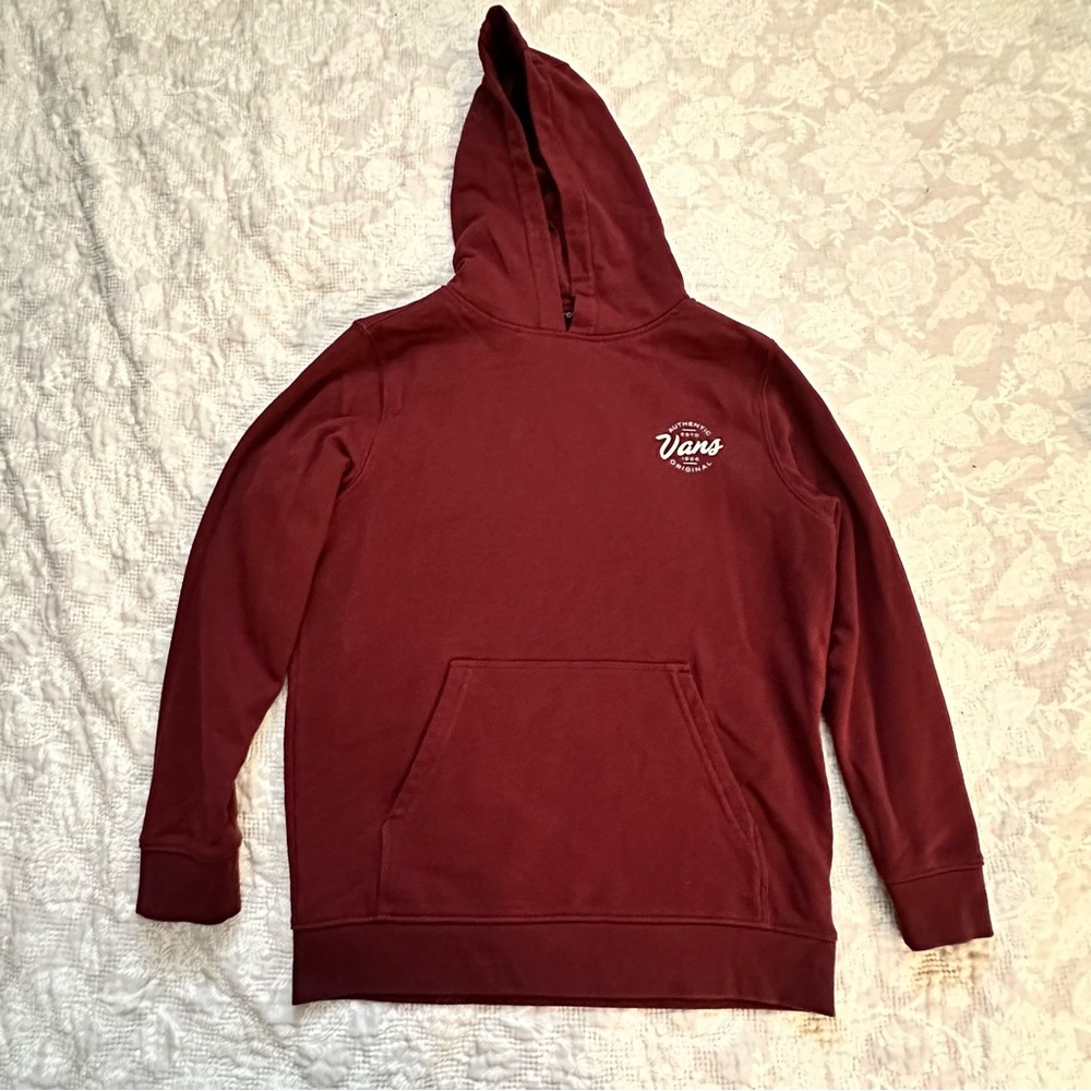 Vans Off The Wall Youth Burgundy Hoodie